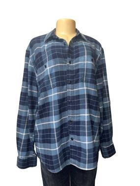 Lucky Brand Blue Plaid Button-Down Shirt
